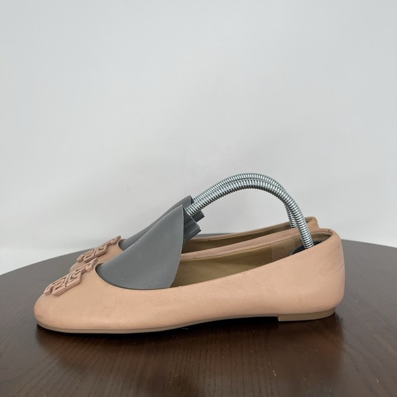 Tory Burch Shoes - Tory Burch Melinda Shoes Women's 6M Pink Nude Leather Ballet Flats Ballerina